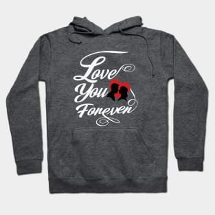 cool Couple heart   and cute design SAINT VALENTINE  love   gift  for lovers  romantic Hoodie